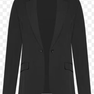 Liz Claiborne Black Women's Single-Button Tailored Blazer